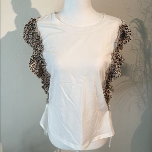 WHY Dress short sleeve top size small